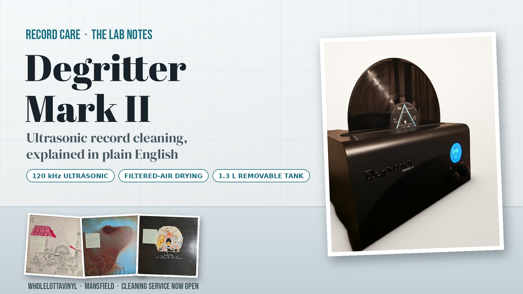 Degritter Mark II: How Ultrasonic Record Cleaning Works (And Why It Matters)