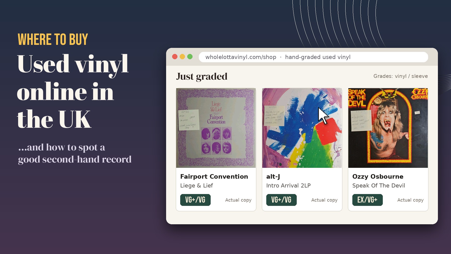 Where to buy used vinyl records online in the UK (and how to spot a good second-hand record)