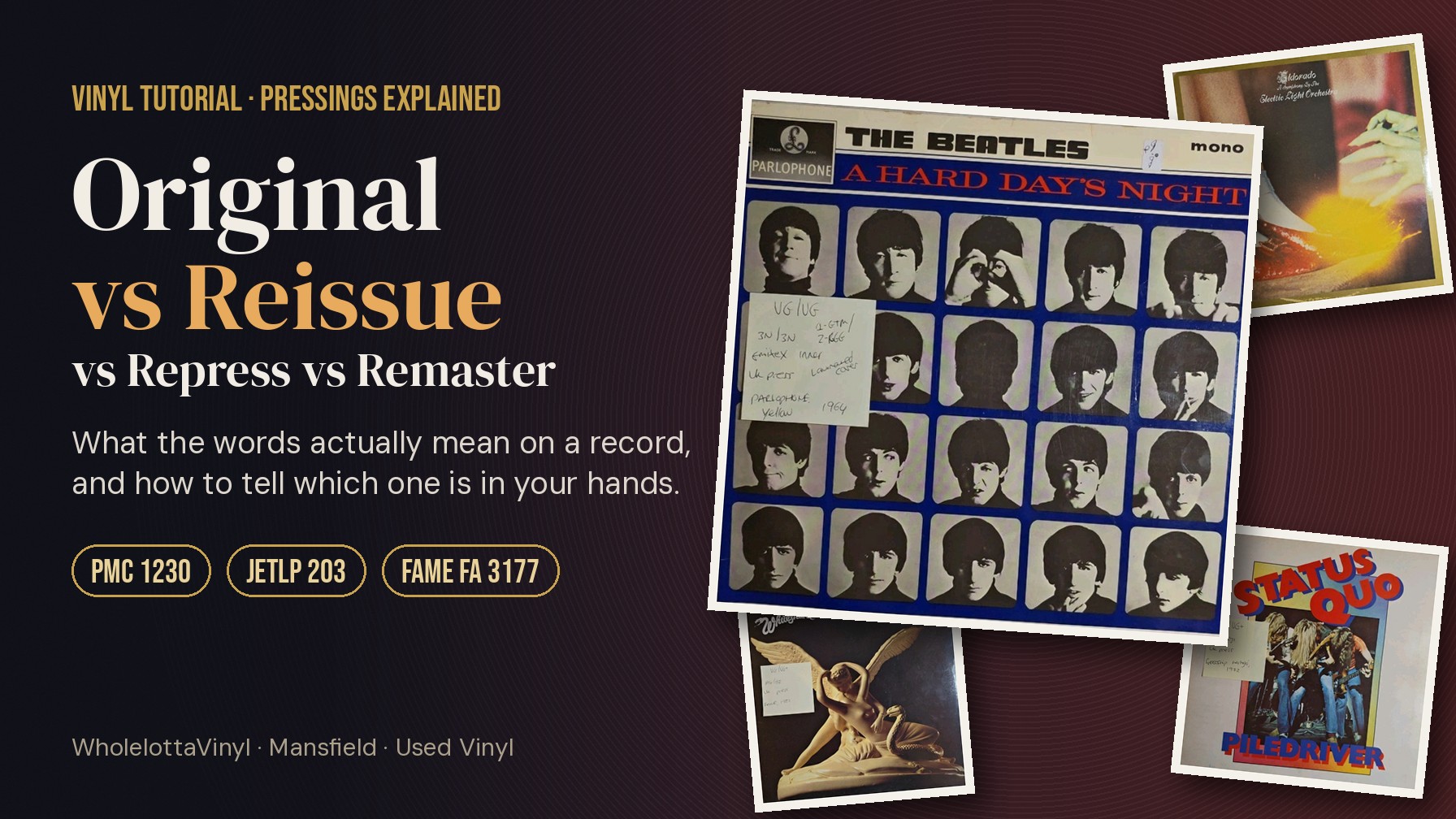 Original vs Reissue vs Repress vs Remaster: What's The Difference On Vinyl?