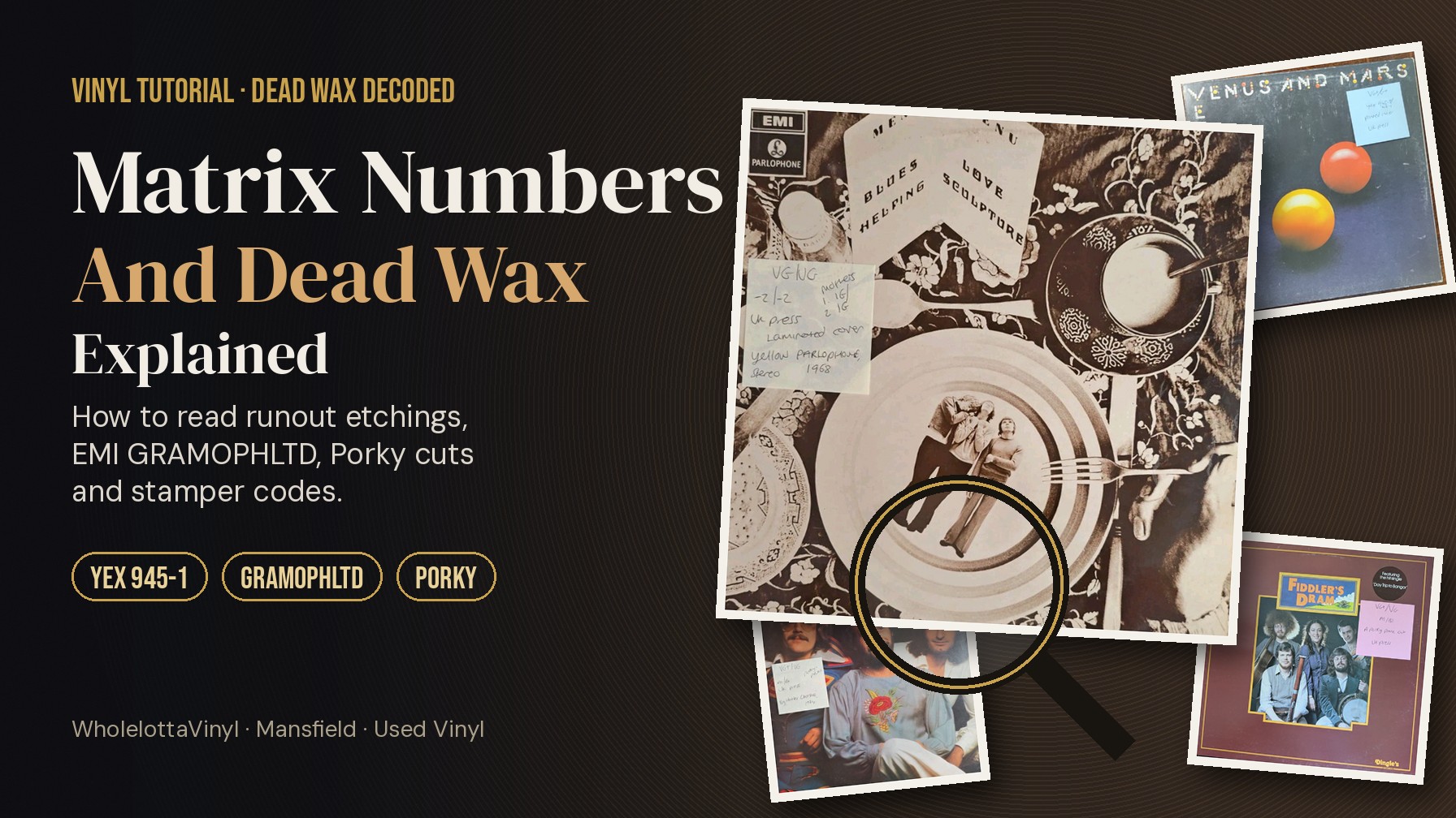 Matrix Numbers And Dead Wax Explained: How To Read A Vinyl Runout