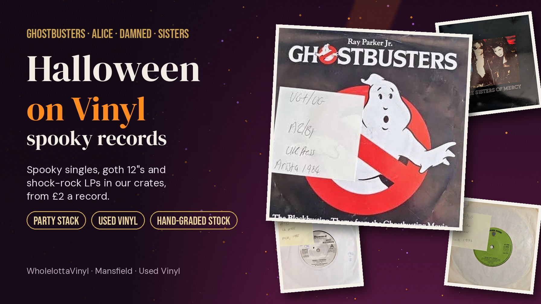 Halloween Vinyl Records: Spooky Singles, Goth 12"s And Shock-Rock LPs (Who You Gonna Call?)