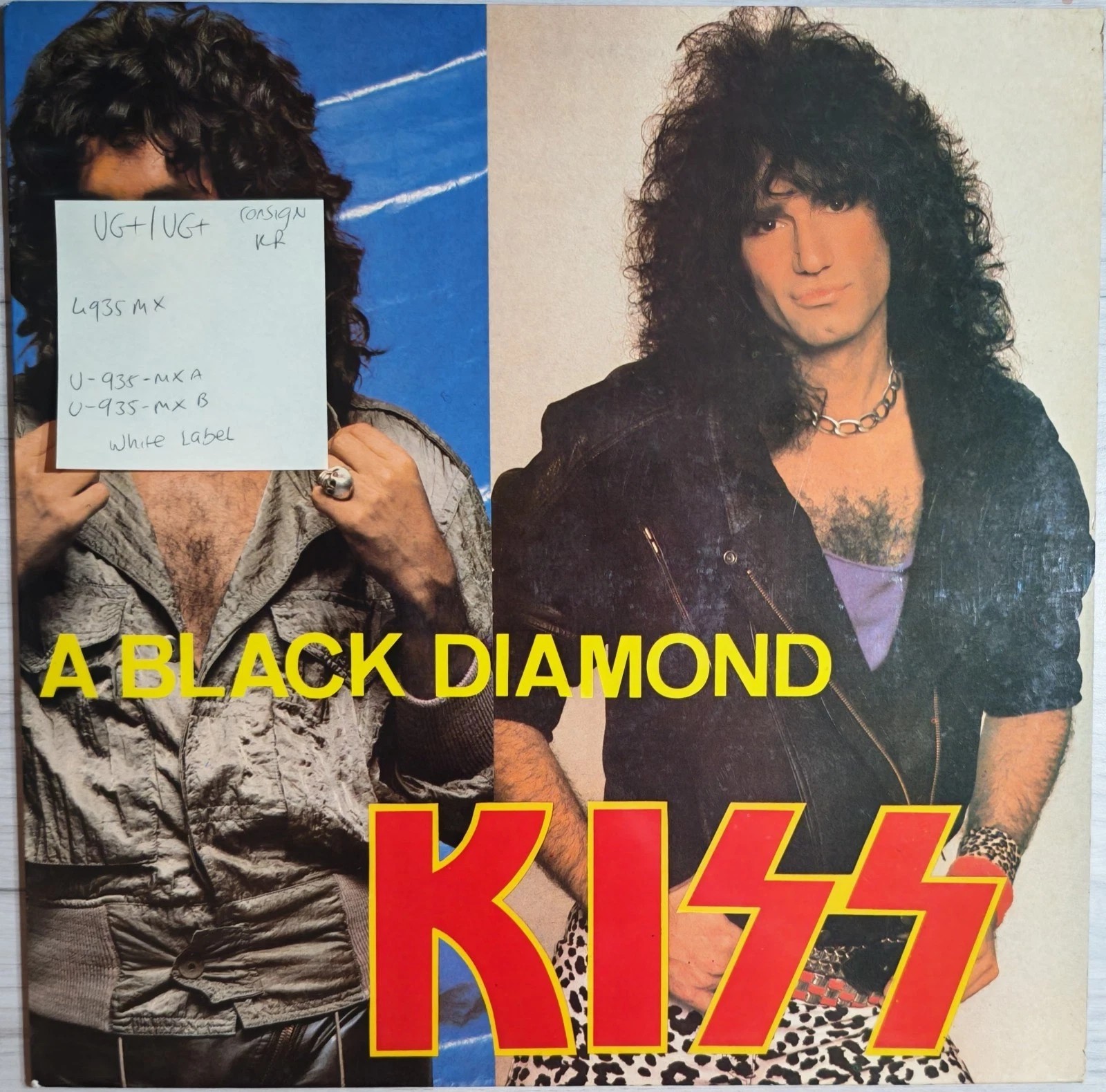 Kiss A Black Diamond Vinyl Record LP VG+/VG+ 4935 MX sleeve Kiss A Black Diamond Vinyl Record LP VG+/VG+ 4935 MX sleeve