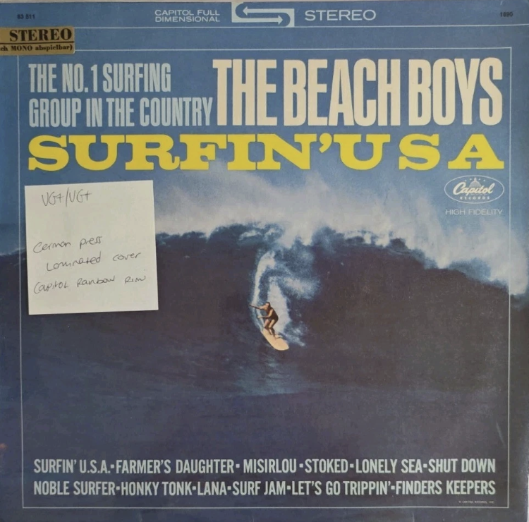 The Beach Boys — Surfin USA sleeve