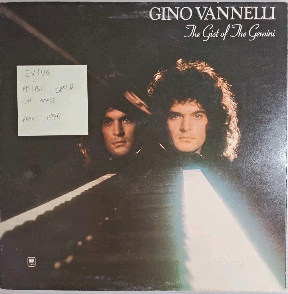 Gino Vannelli The Gist Of The Gemini Vinyl Record LP EX/VG AMLH64596 1976 sleeve Gino Vannelli The Gist Of The Gemini Vinyl Record LP EX/VG AMLH64596 1976 sleeve