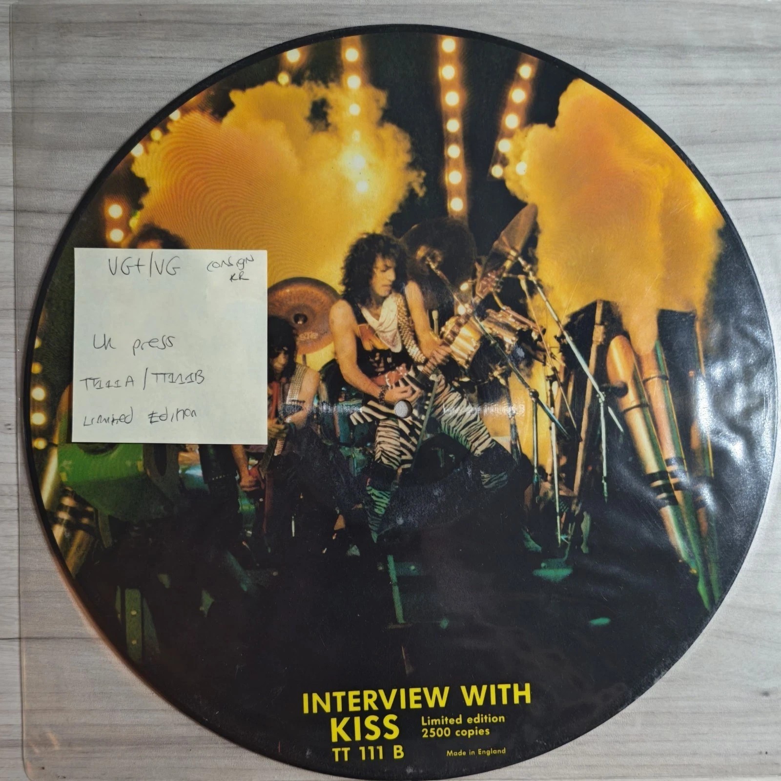 Kiss Interview With Kiss Vinyl Record LP VG+/VG TT 111 1985 sleeve Kiss Interview With Kiss Vinyl Record LP VG+/VG TT 111 1985 sleeve