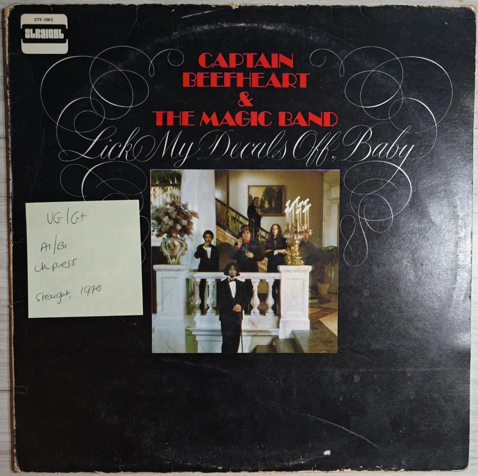 Capt Beefheart Lick My Decals Off, Baby Vinyl Record LP VG/G+ STS1063 1970 sleeve Capt Beefheart Lick My Decals Off, Baby Vinyl Record LP VG/G+ STS1063 1970 sleeve