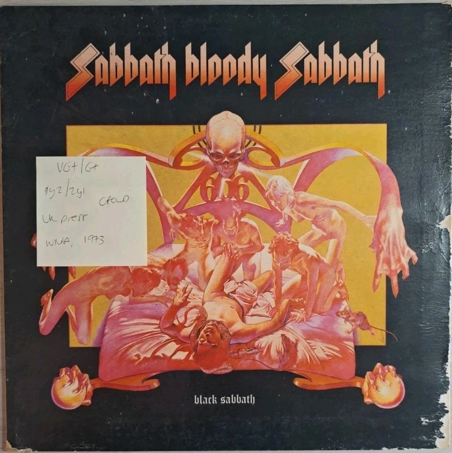 Black Sabbath Bloody Sabbath Vinyl Record LP VG+/G+ WWA 005 1973 sleeve Black Sabbath Bloody Sabbath Vinyl Record LP VG+/G+ WWA 005 1973 sleeve