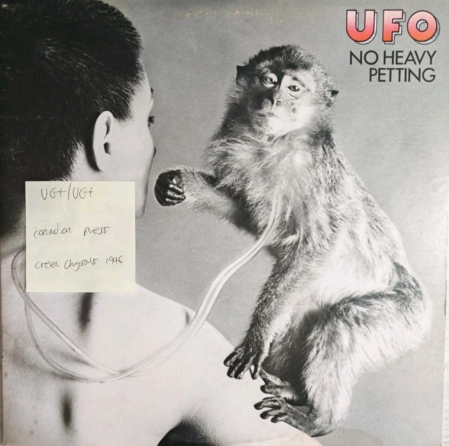 UFO No Heavy Petting Vinyl Record LP VG+/VG+ CHR 1103 1976 sleeve UFO No Heavy Petting Vinyl Record LP VG+/VG+ CHR 1103 1976 sleeve