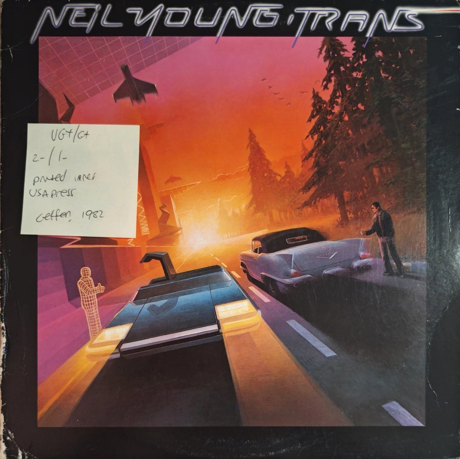 Neil Young Trans Vinyl Record LP VG+/G+ GHS 2018 1982 sleeve Neil Young Trans Vinyl Record LP VG+/G+ GHS 2018 1982 sleeve