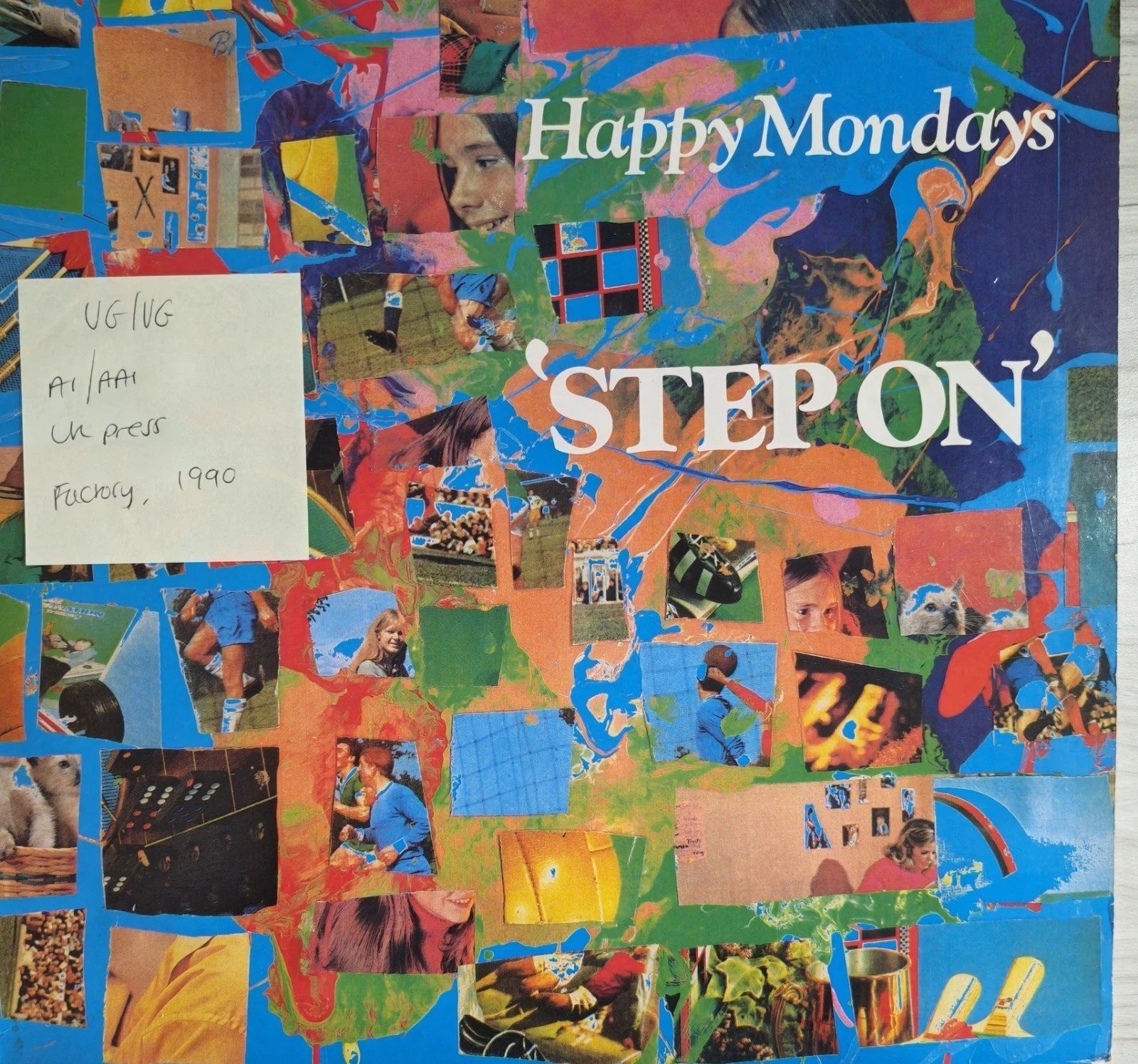 Happy Mondays Step On Vinyl Record 12" VG/VG FAC 272 1990 sleeve Happy Mondays Step On Vinyl Record 12" VG/VG FAC 272 1990 sleeve