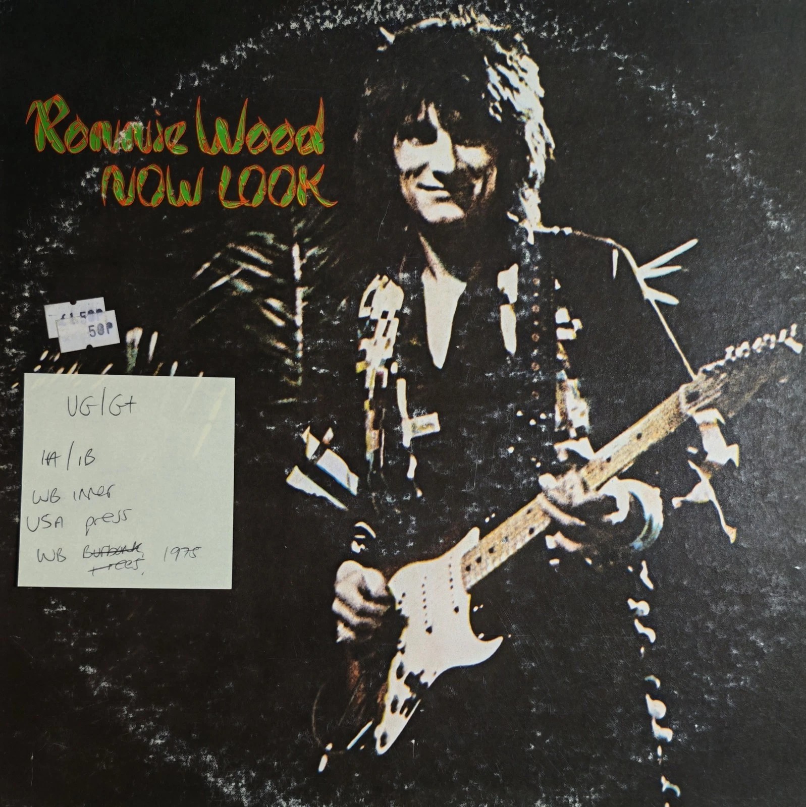 Ronnie Wood Now Look Vinyl Record LP VG/G+ BS 2872 1975 sleeve Ronnie Wood Now Look Vinyl Record LP VG/G+ BS 2872 1975 sleeve