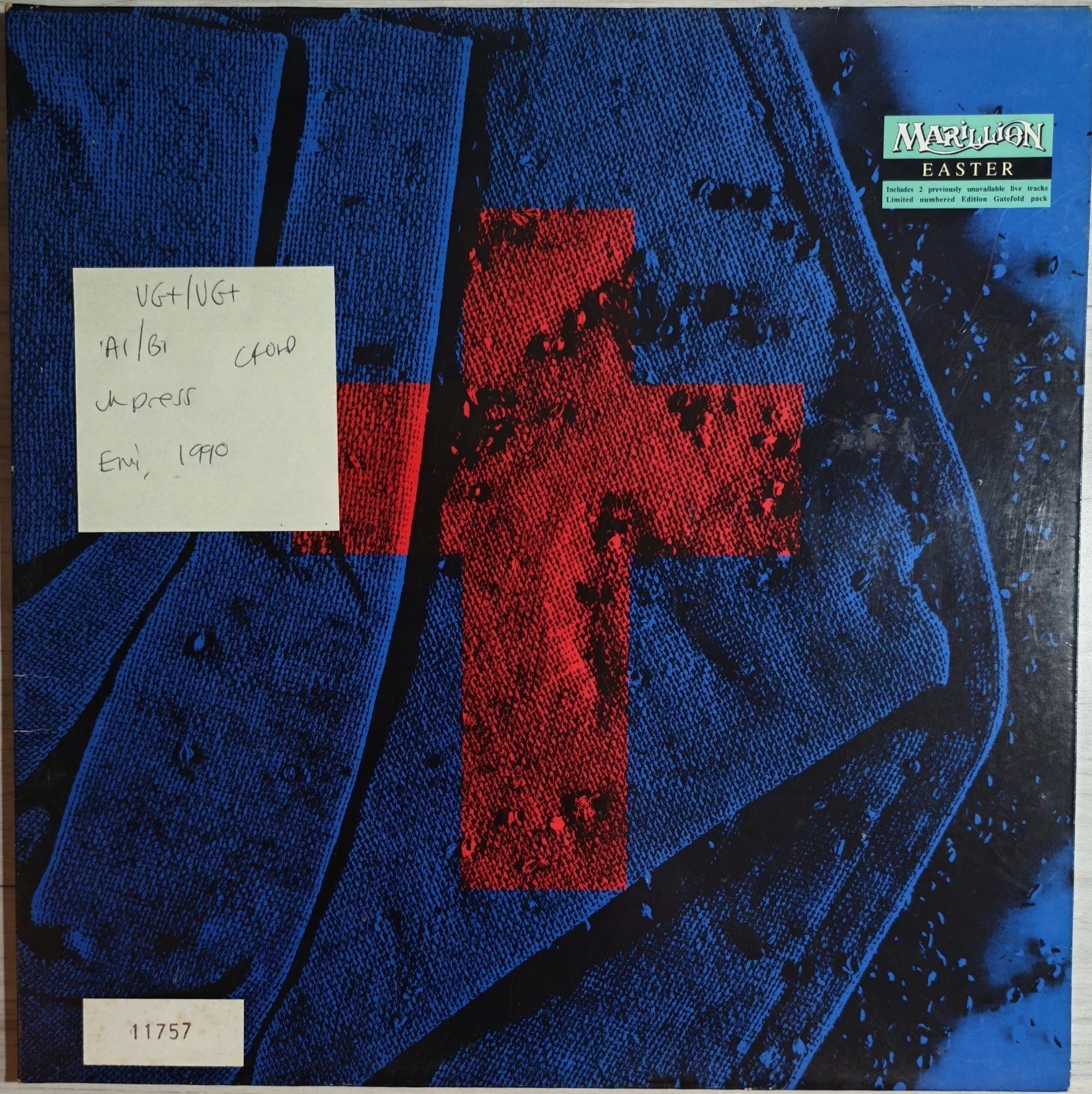 Marillion Easter Vinyl Record 12" VG+/VG+ 12MARILG 12 1990 sleeve Marillion Easter Vinyl Record 12" VG+/VG+ 12MARILG 12 1990 sleeve