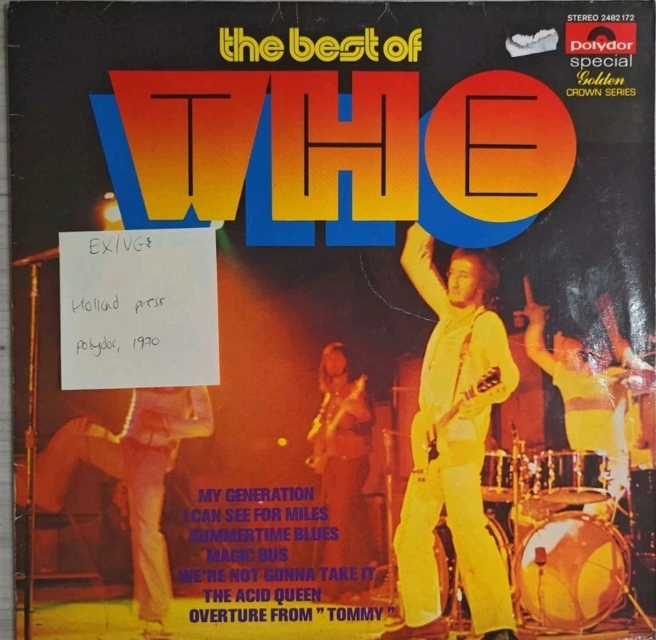 The Who The Best Of The Who Vinyl Record LP EX/VG 2482172 1970 sleeve The Who The Best Of The Who Vinyl Record LP EX/VG 2482172 1970 sleeve