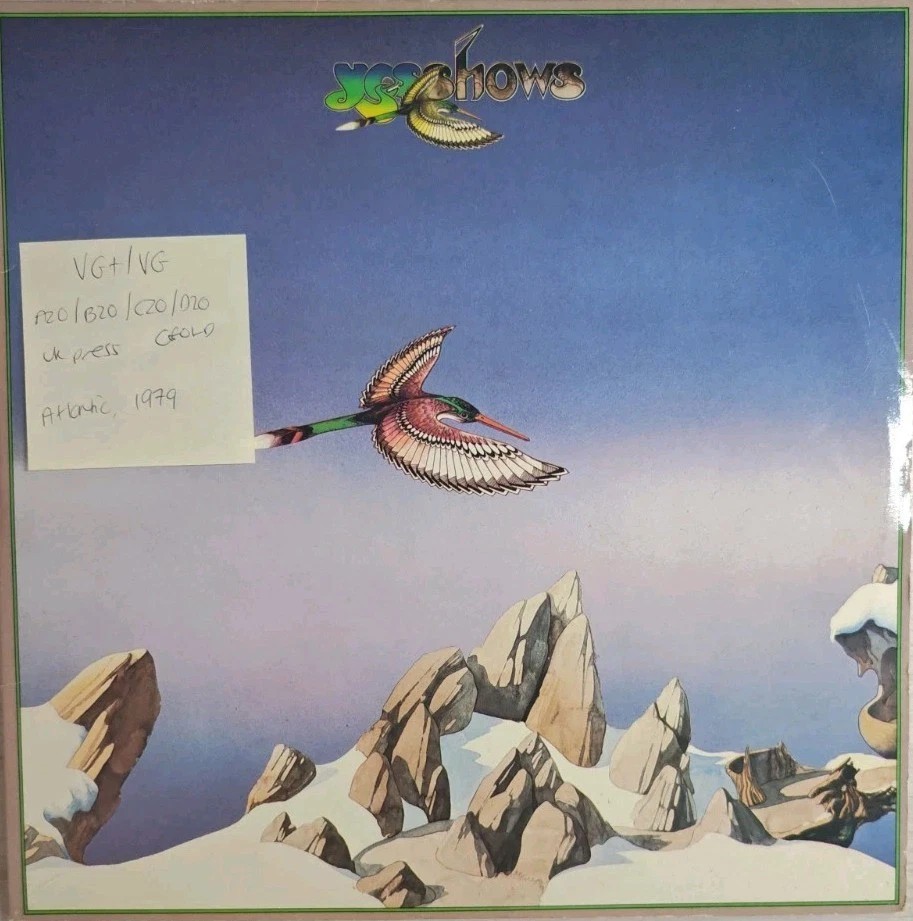 Yes Yesshows Vinyl Record 2LP VG+/VG K60142 1979 sleeve Yes Yesshows Vinyl Record 2LP VG+/VG K60142 1979 sleeve