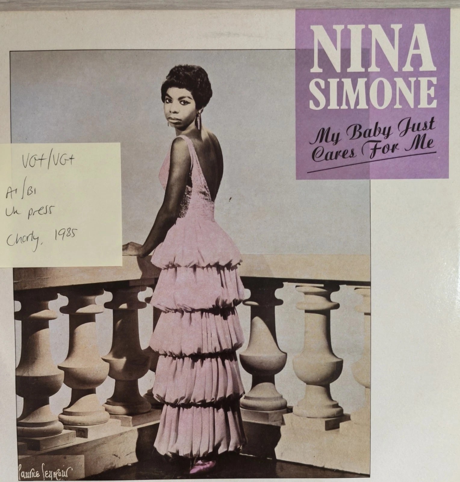 Nina Simone My Baby Just Cares For Me Vinyl Record 12" VG+/VG+ CYZ 112 1985 sleeve Nina Simone My Baby Just Cares For Me Vinyl Record 12" VG+/VG+ CYZ 112 1985 sleeve