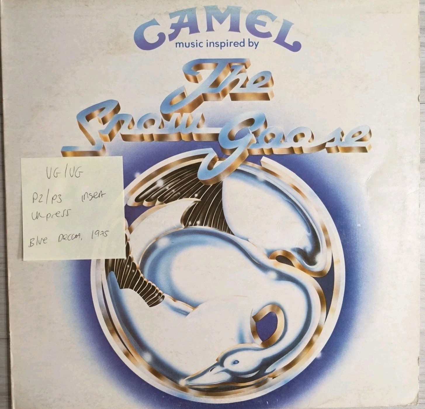 Camel The Snow Goose Vinyl Record LP VG/VG SKL-R 5207 1975 sleeve Camel The Snow Goose Vinyl Record LP VG/VG SKL-R 5207 1975 sleeve