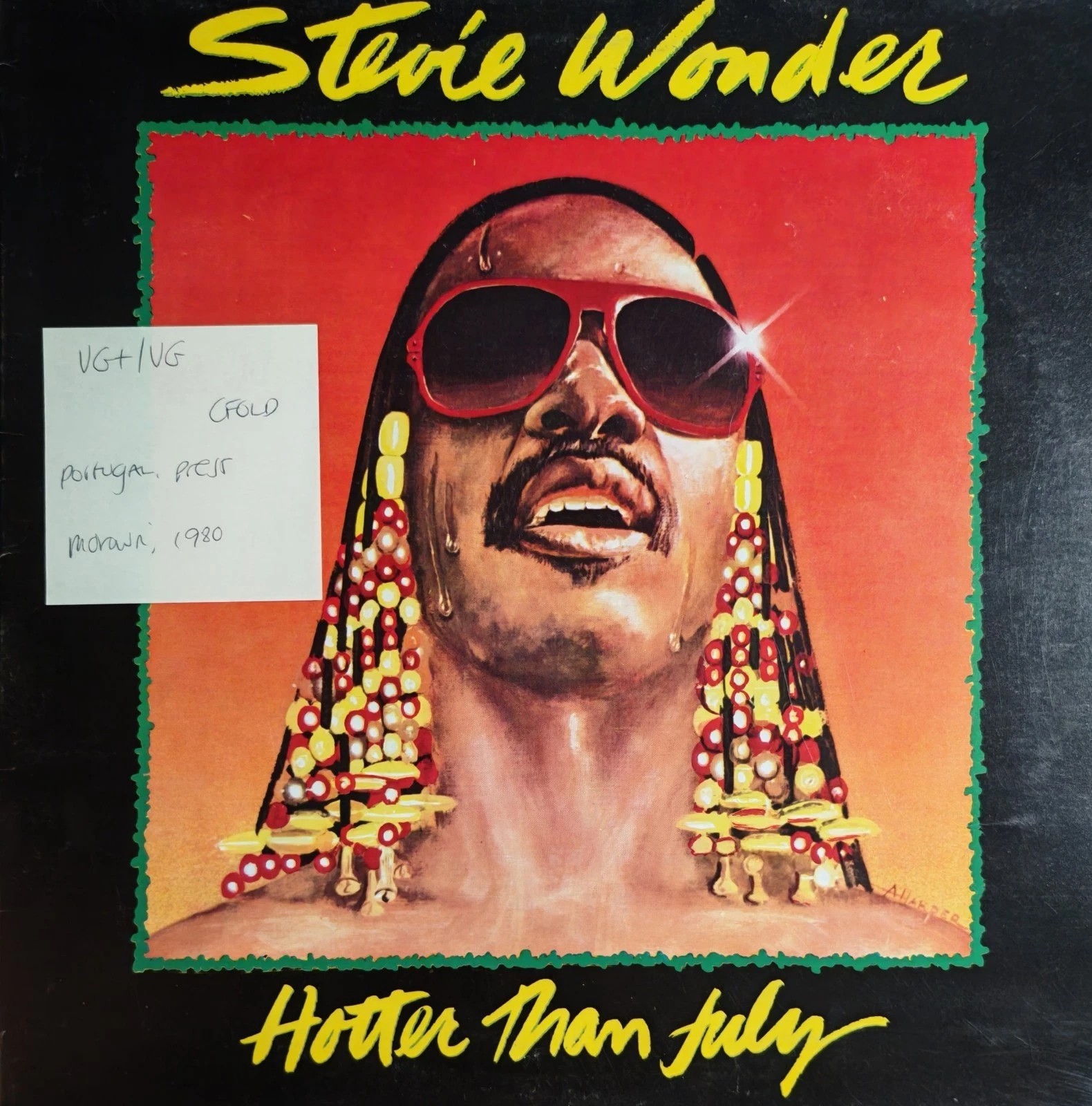 Stevie Wonder Hotter Than July Vinyl Record LP VG+/VG IM-46.037 1980 sleeve Stevie Wonder Hotter Than July Vinyl Record LP VG+/VG IM-46.037 1980 sleeve