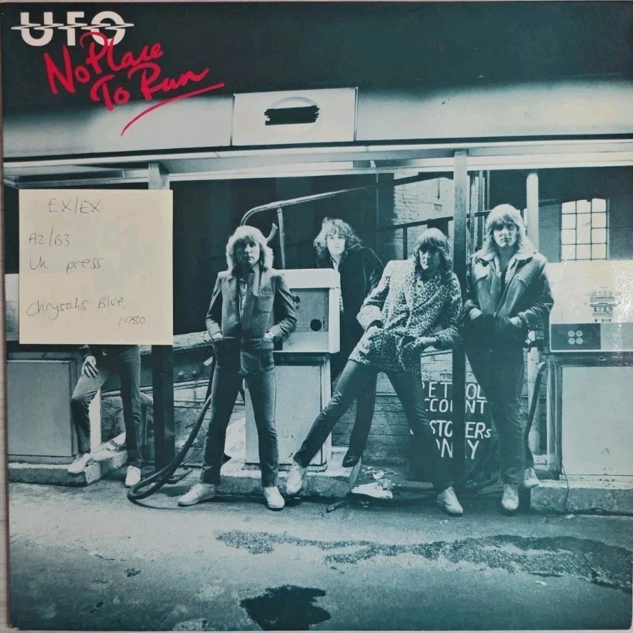 UFO No Place To Run Vinyl Record LP EX/EX CDL 1239 1980 vinyl record sleeve UFO No Place To Run Vinyl Record LP EX/EX CDL 1239 1980 sleeve