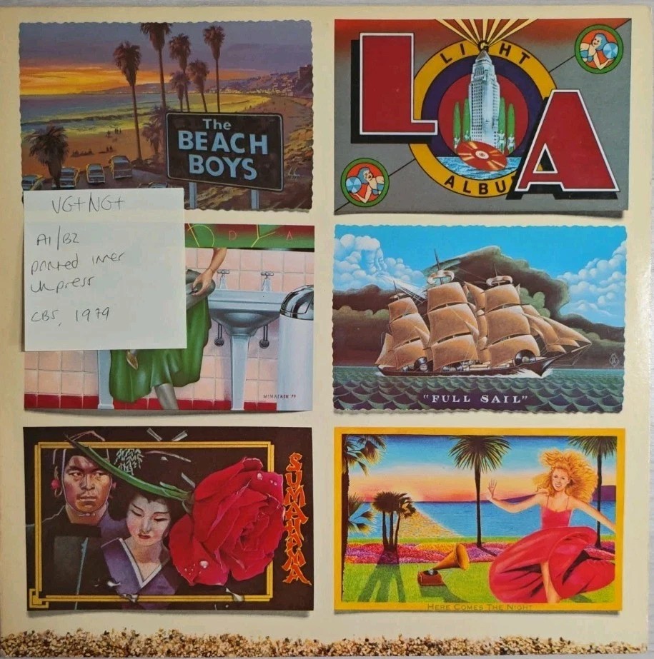 Beach Boys LA Light Album Vinyl Record LP VG+/VG+ CRB 86081 1979 sleeve Beach Boys LA Light Album Vinyl Record LP VG+/VG+ CRB 86081 1979 sleeve