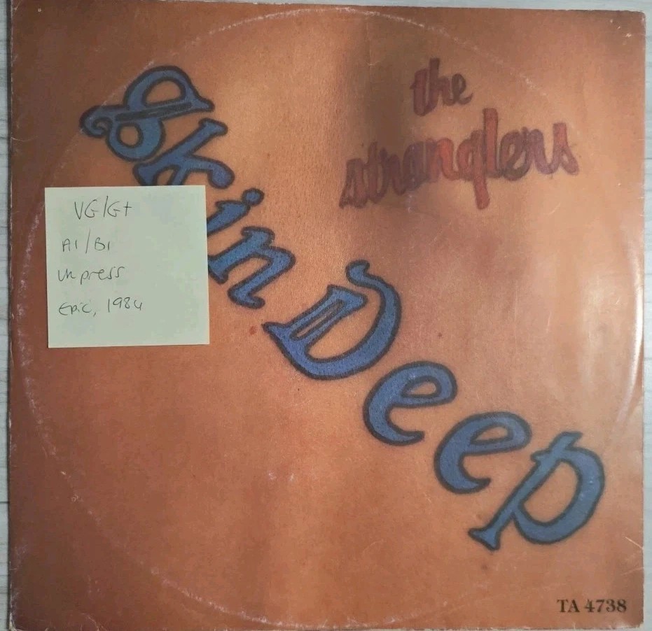 The Stranglers Skin Deep Vinyl Record 12" VG/G+ TA4738 1984 sleeve The Stranglers Skin Deep Vinyl Record 12" VG/G+ TA4738 1984 sleeve