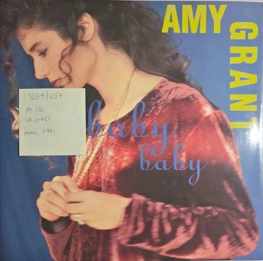 Amy Grant Baby Baby Vinyl Record 12" VG+/VG+ AMY727 1991 sleeve Amy Grant Baby Baby Vinyl Record 12" VG+/VG+ AMY727 1991 sleeve