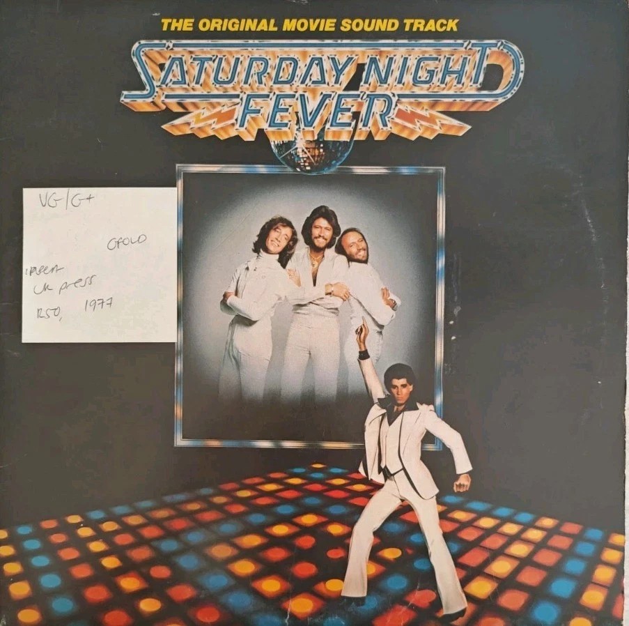 Saturday Night Fever Soundtrack Vinyl Record LP VG/G+ 2658123 1977 sleeve Saturday Night Fever Soundtrack Vinyl Record LP VG/G+ 2658123 1977 sleeve
