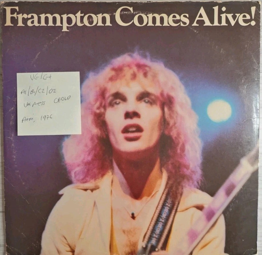 Peter Frampton Comes Alive! Vinyl Record 2LP VG/G+ AMLM63703 1976 sleeve Peter Frampton Comes Alive! Vinyl Record 2LP VG/G+ AMLM63703 1976 sleeve