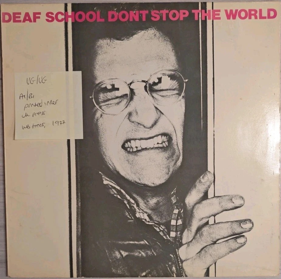 Deaf School Don't Stop The World Vinyl Record LP VG/VG K56364 1977 sleeve Deaf School Don't Stop The World Vinyl Record LP VG/VG K56364 1977 sleeve