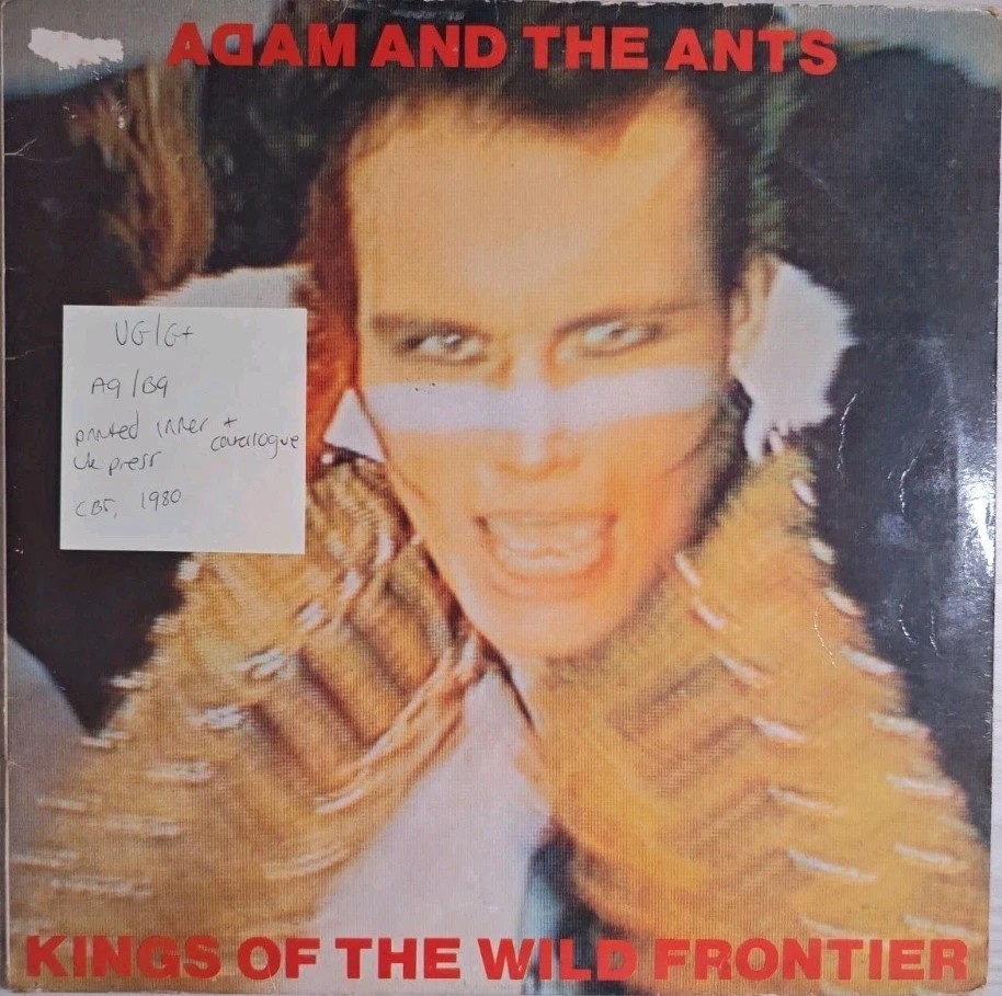Adam & The Ants Kings Of The Wild Frontier Vinyl Record LP VG/G+ CBS84549 1980 sleeve Adam & The Ants Kings Of The Wild Frontier Vinyl Record LP VG/G+ CBS84549 1980 sleeve