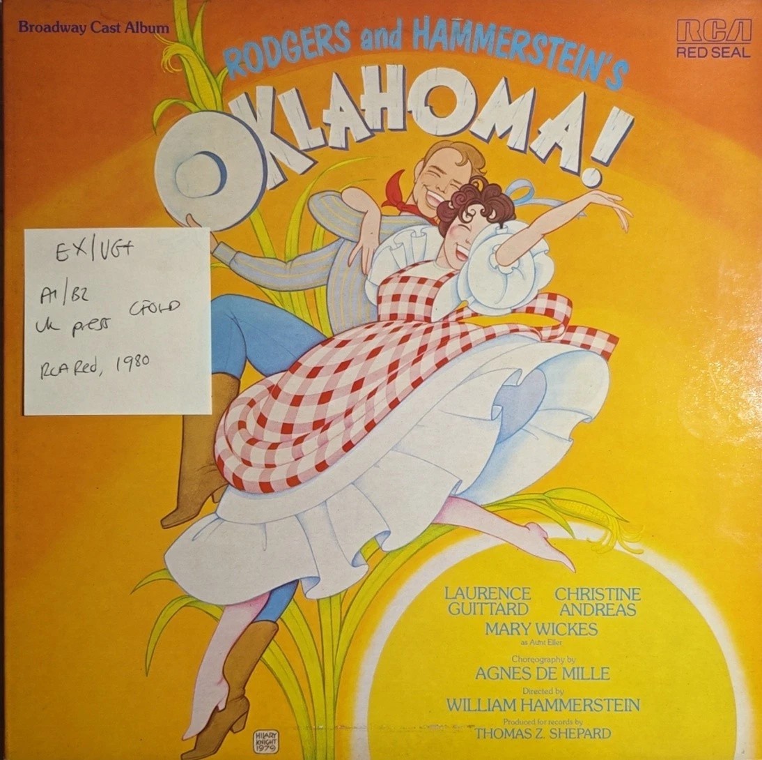 Rodgers & Hammerstein Oklahoma! Vinyl Record LP EX/VG+ RL 13572 1980 sleeve Rodgers & Hammerstein Oklahoma! Vinyl Record LP EX/VG+ RL 13572 1980 sleeve