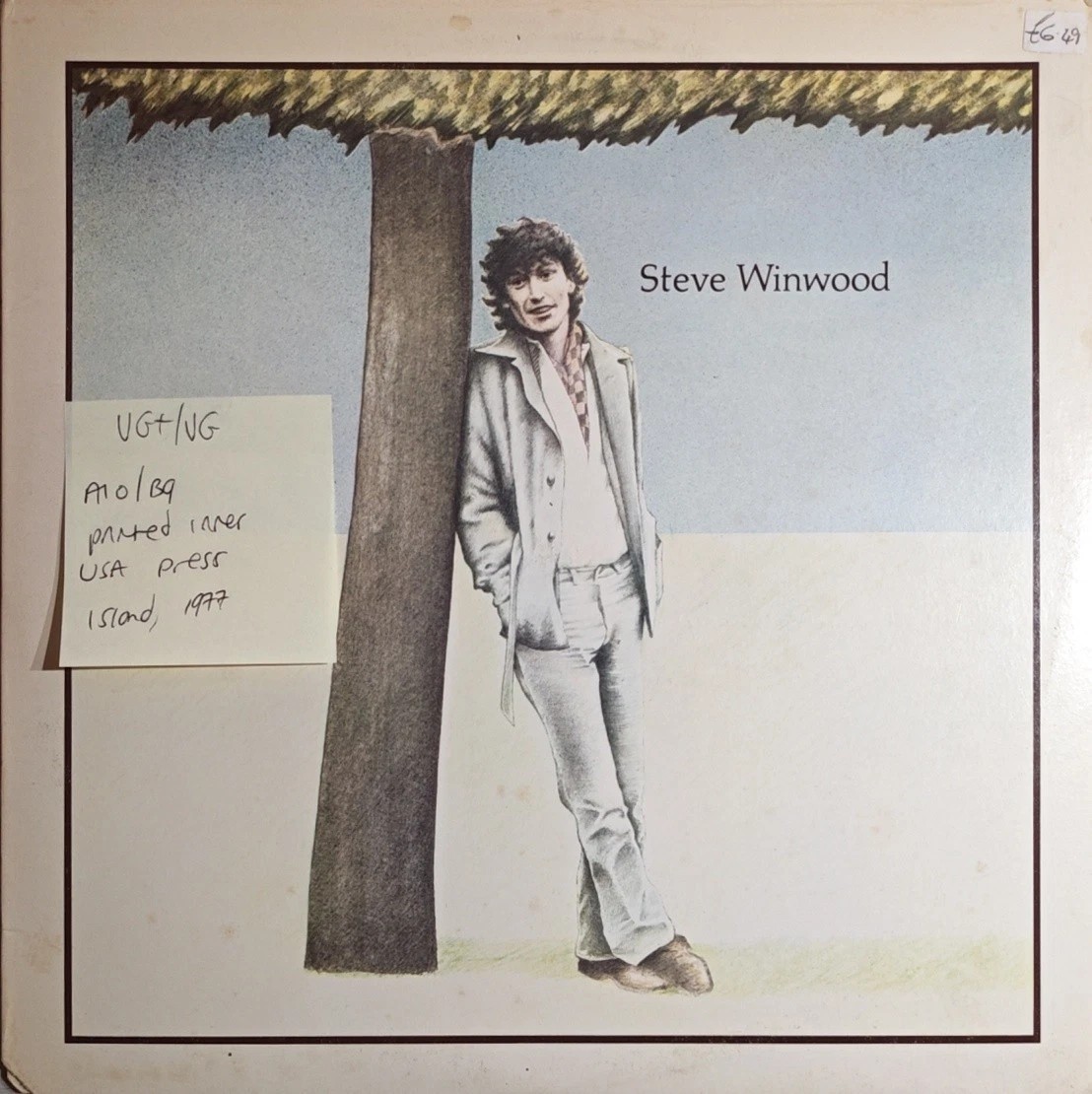 Steve Winwood Steve Winwood Vinyl Record LP VG+/VG ILPS 9494 1977 sleeve Steve Winwood Steve Winwood Vinyl Record LP VG+/VG ILPS 9494 1977 sleeve