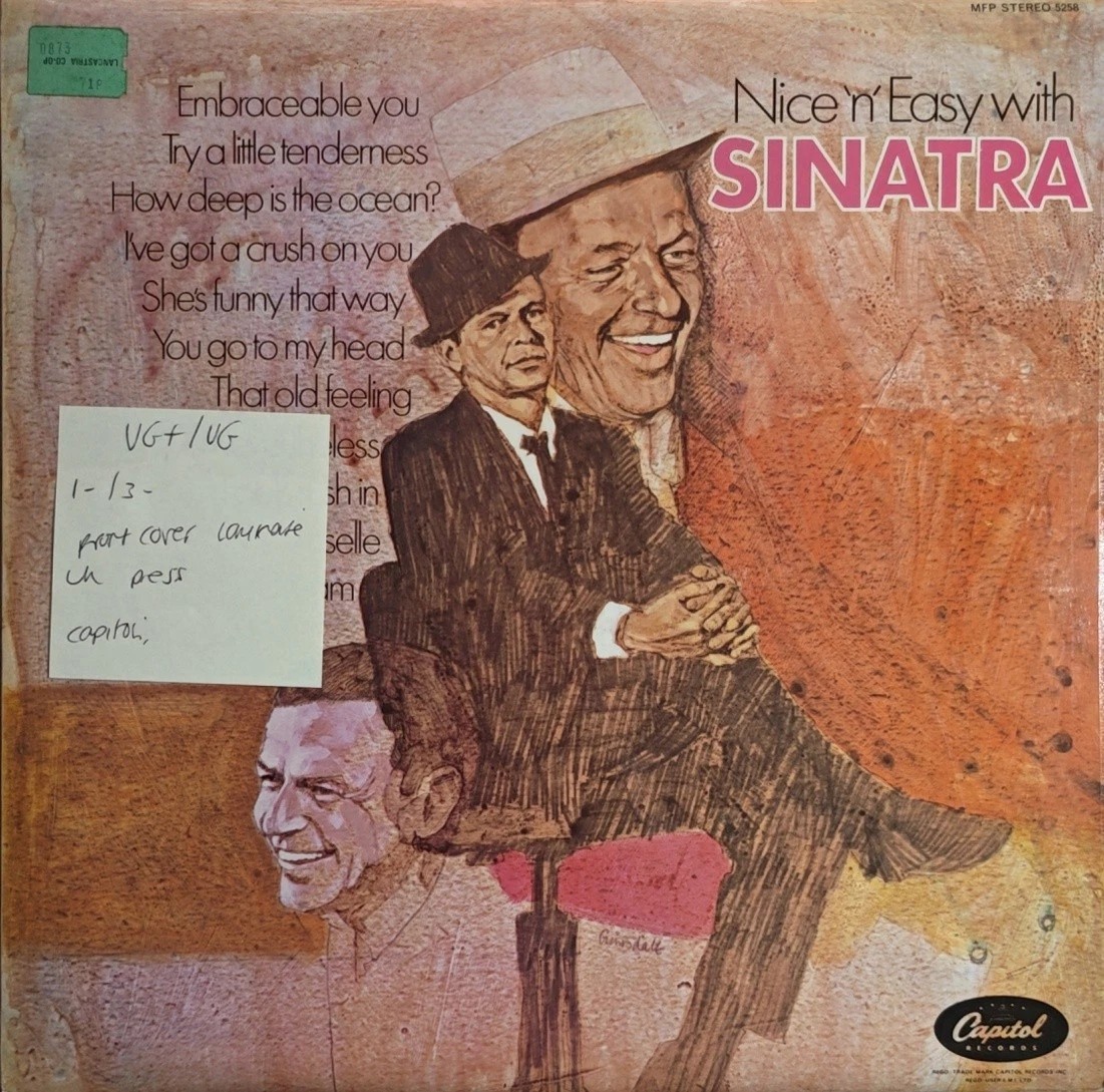 Frank Sinatra Nice 'n' Easy Vinyl Record LP VG+/VG MFP 5258 1972 sleeve Frank Sinatra Nice 'n' Easy Vinyl Record LP VG+/VG MFP 5258 1972 sleeve