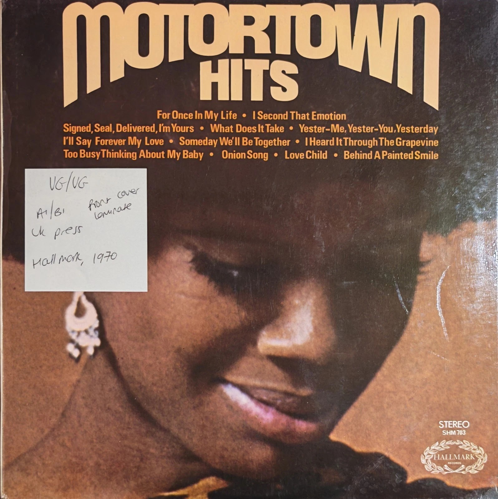 Various Motortown Hits Vinyl Record LP VG/VG SHM 703 1970 sleeve Various Motortown Hits Vinyl Record LP VG/VG SHM 703 1970 sleeve