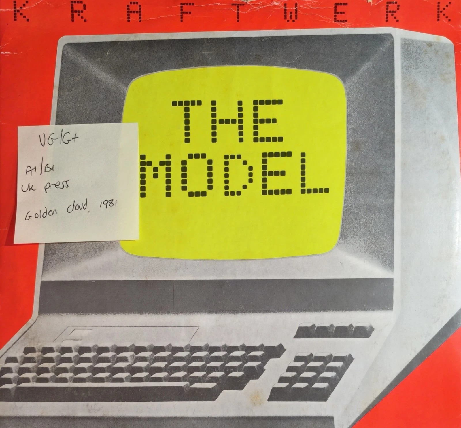 Kraftwerk The Model / Computer Love Vinyl Record 12" VG/G+ 12 EMI 5207 1981 sleeve Kraftwerk The Model / Computer Love Vinyl Record 12" VG/G+ 12 EMI 5207 1981 sleeve