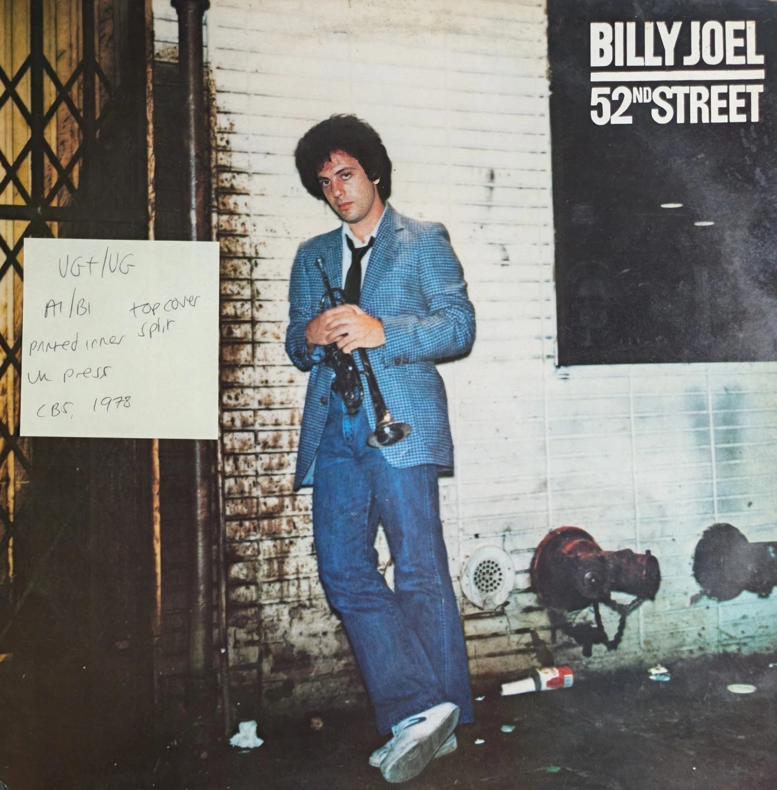 Billy Joel 52nd Street Vinyl Record LP VG+/VG CBS 83181 1978 sleeve Billy Joel 52nd Street Vinyl Record LP VG+/VG CBS 83181 1978 sleeve