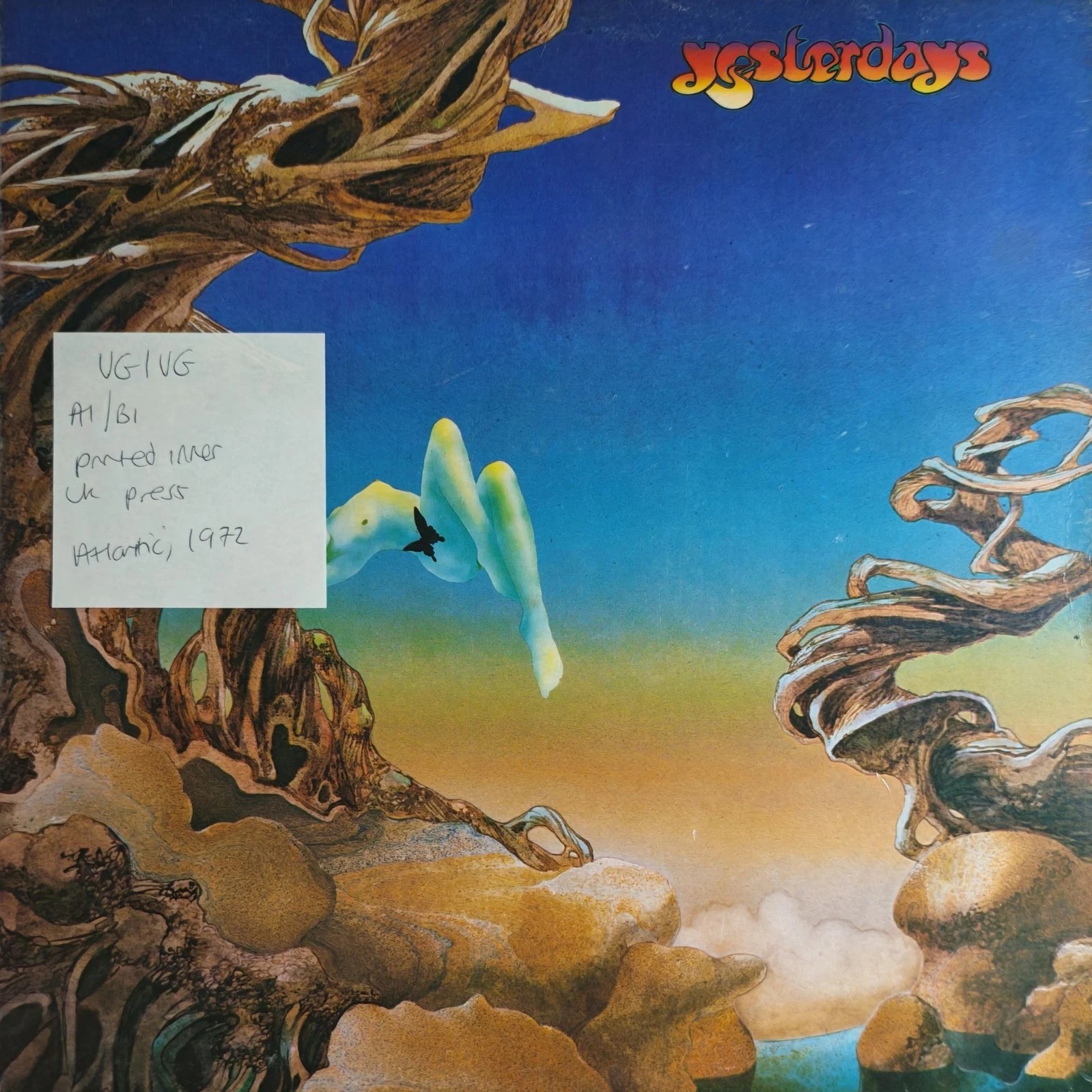 Yes Yesterdays Vinyl Record LP VG/VG K 50048 1975 sleeve Yes Yesterdays Vinyl Record LP VG/VG K 50048 1975 sleeve