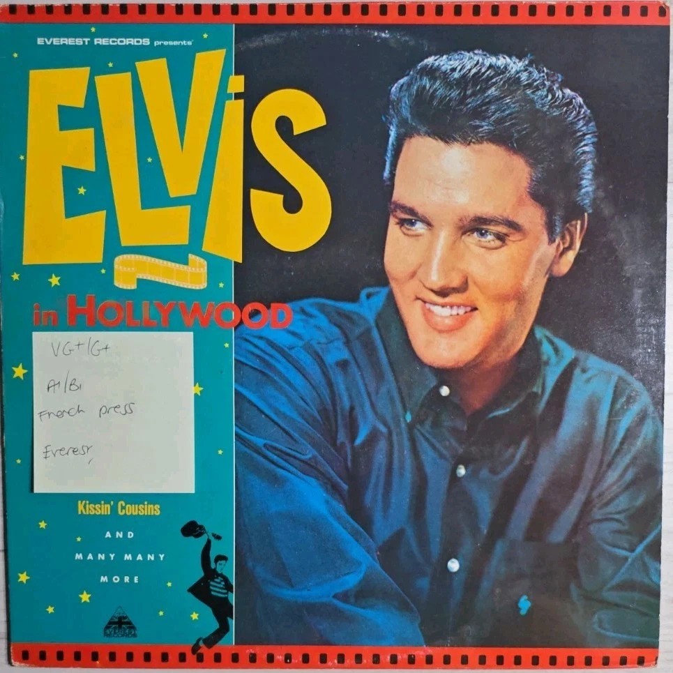 Elvis Presley Elvis In Hollywood Vinyl Record LP VG+/G+ CBR 1014 1984 sleeve Elvis Presley Elvis In Hollywood Vinyl Record LP VG+/G+ CBR 1014 1984 sleeve