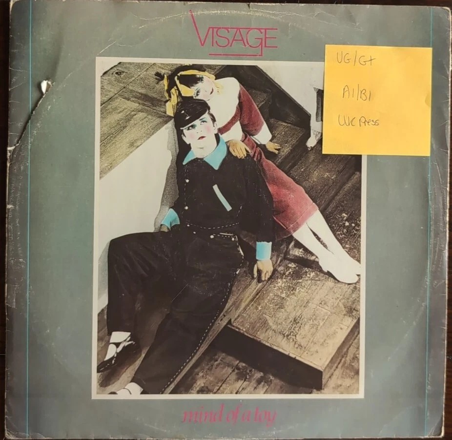 Visage Mind of a Toy Vinyl Record 12" VG/G+ POSPX236 1981 1st Press sleeve Visage Mind of a Toy Vinyl Record 12" VG/G+ POSPX236 1981 1st Press sleeve