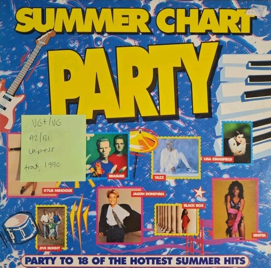 Various Summer Chart Party Vinyl Record LP VG+/VG BWTX1 1990 sleeve Various Summer Chart Party Vinyl Record LP VG+/VG BWTX1 1990 sleeve