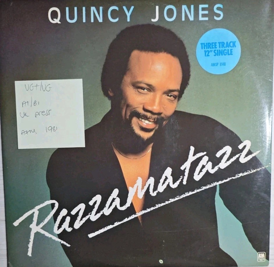 Quincy Jones Razzamatazz Vinyl Record 12" VG+/VG AMSP 8140 1981 vinyl record sleeve Quincy Jones Razzamatazz Vinyl Record 12" VG+/VG AMSP 8140 1981 vinyl record sleeve