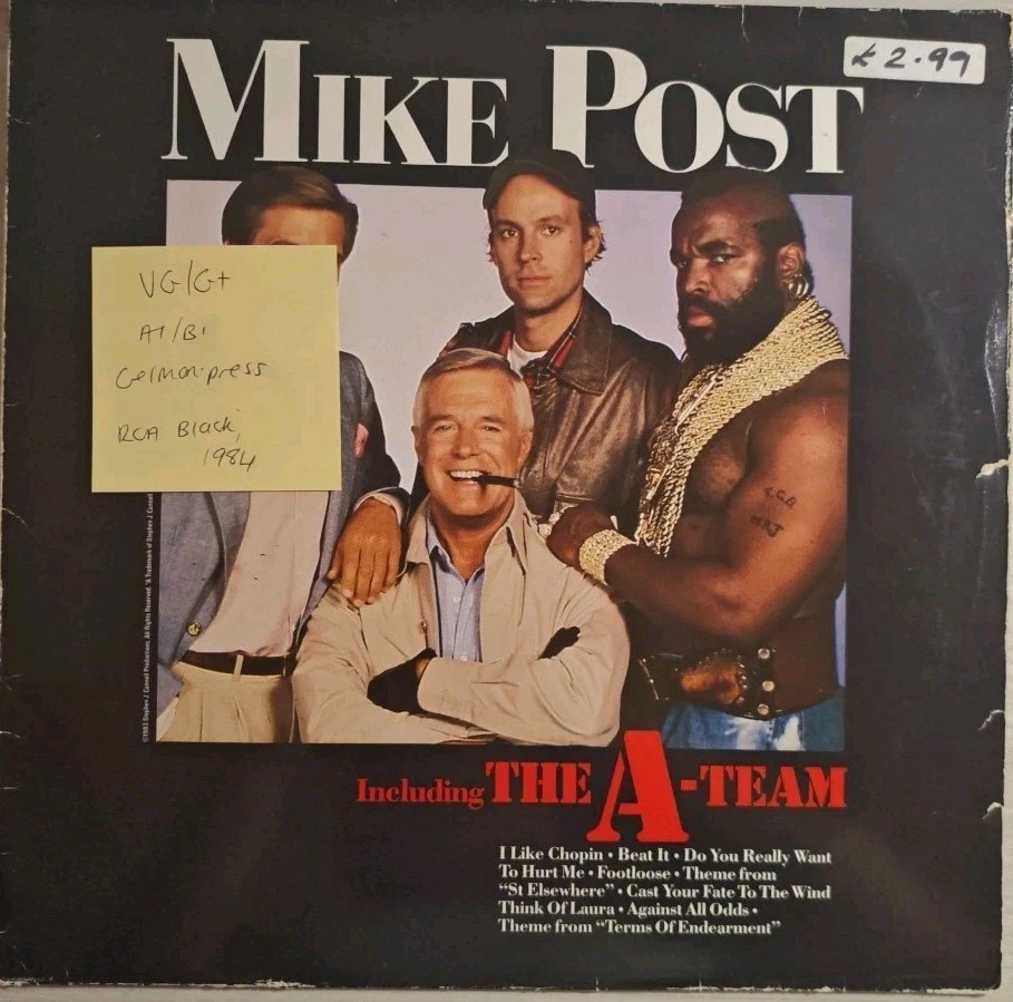 Mike Post Including The A-Team, Vinyl Record LP VG/G+ PL85183 1984 sleeve Mike Post Including The A-Team, Vinyl Record LP VG/G+ PL85183 1984 sleeve