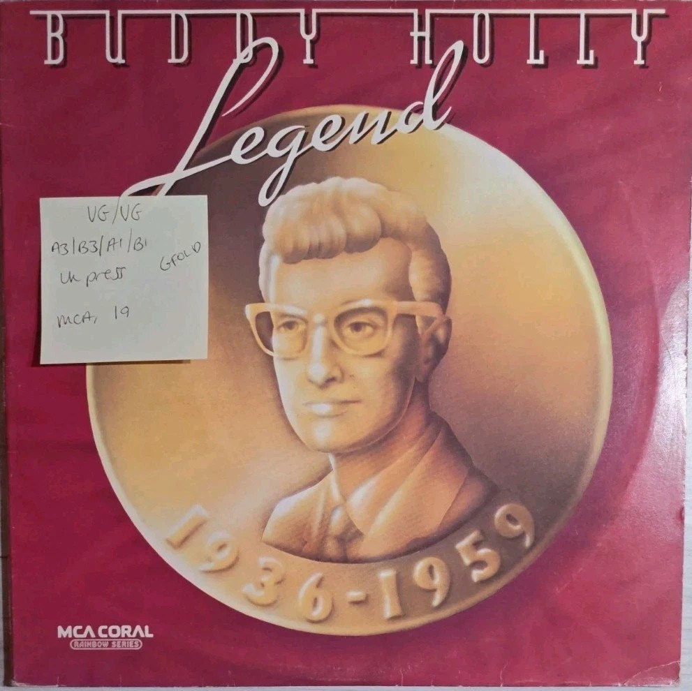 Buddy Holly Legend Vinyl Record VG/VG CDLM8021 sleeve Buddy Holly Legend Vinyl Record VG/VG CDLM8021 sleeve