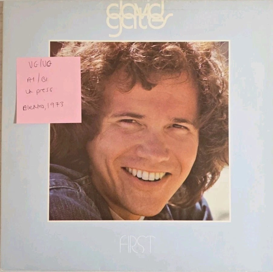 David Gates First Vinyl Record LP VG/VG K 42150 1973 sleeve David Gates First Vinyl Record LP VG/VG K 42150 1973 sleeve
