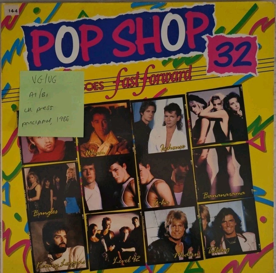 Various Pop Shop 32 Vinyl Record LP VG/VG PS32 1986 sleeve Various Pop Shop 32 Vinyl Record LP VG/VG PS32 1986 sleeve