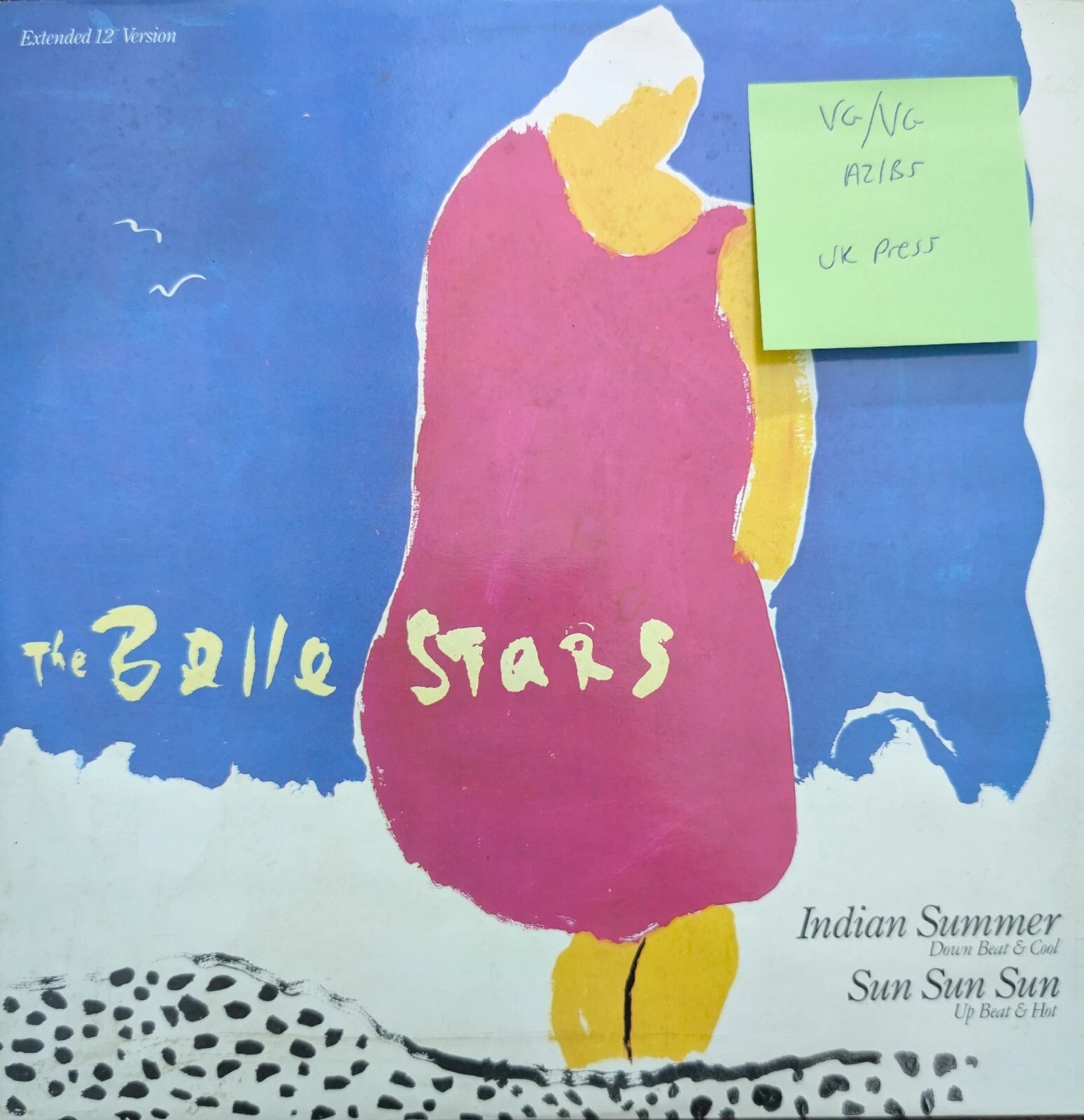 Belle Stars Indian Summer Vinyl Record 12" VG/VG SBUY185 1983 sleeve Belle Stars Indian Summer Vinyl Record 12" VG/VG SBUY185 1983 sleeve