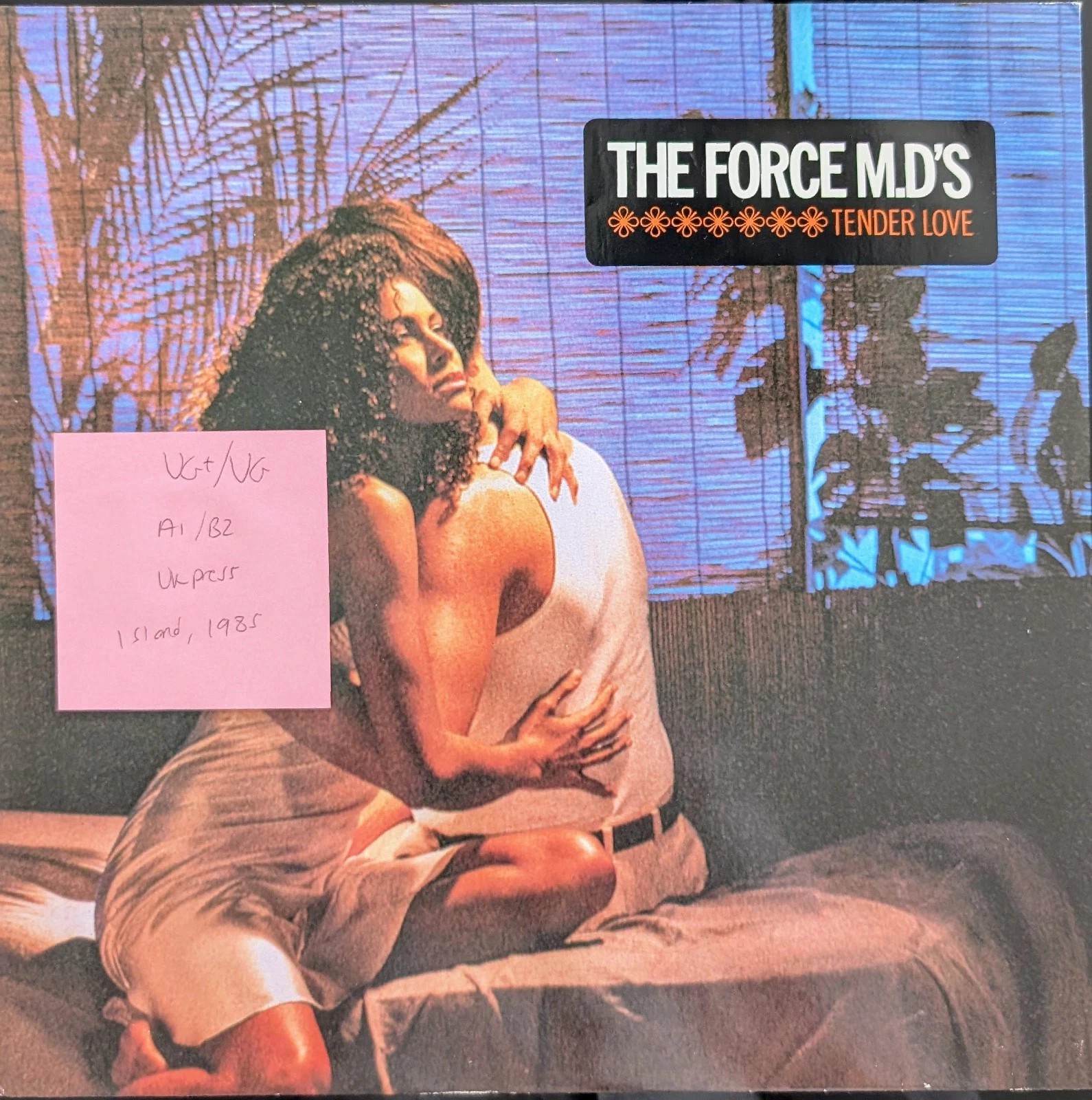 The Force MD's Tender Love Vinyl Record VG+/VG 12ISX269 1985 sleeve The Force MD's Tender Love Vinyl Record VG+/VG 12ISX269 1985 sleeve