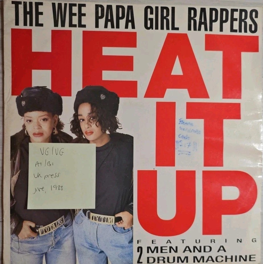 The Wee Papa Girl Rappers Heat It Up Vinyl Record 12" VG/VG JIVER174 1988 sleeve The Wee Papa Girl Rappers Heat It Up Vinyl Record 12" VG/VG JIVER174 1988 sleeve
