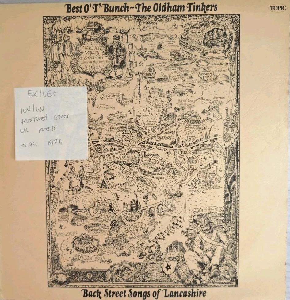 The Oldham Tinkers Best O'T Bunch Vinyl Record LP EX/VG+ 12TS 237 1974 sleeve The Oldham Tinkers Best O'T Bunch Vinyl Record LP EX/VG+ 12TS 237 1974 sleeve