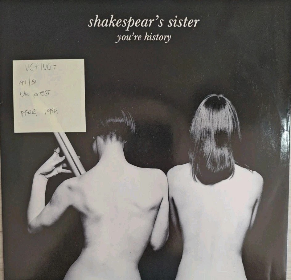 Shakespears Sister You're History Vinyl Record 12" VG+/VG+ FX 112 1989 sleeve Shakespears Sister You're History Vinyl Record 12" VG+/VG+ FX 112 1989 sleeve