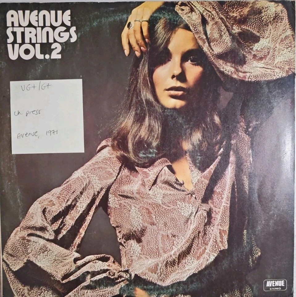 Avenue Strings Avenue Strings Vol. 2 Vinyl Record LP VG+/G+ AVE 068 1971 sleeve Avenue Strings Avenue Strings Vol. 2 Vinyl Record LP VG+/G+ AVE 068 1971 sleeve